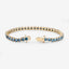 Bracelet en diamant bleu véritable de 12,95 carats en or jaune 14K
