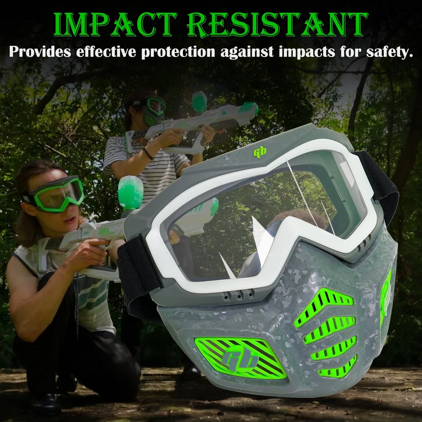 Gel Blaster Elite Face Mask with Detachable Goggles