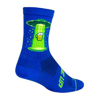 Sockguy SGX Beer Me Up Crew Socks - Blue