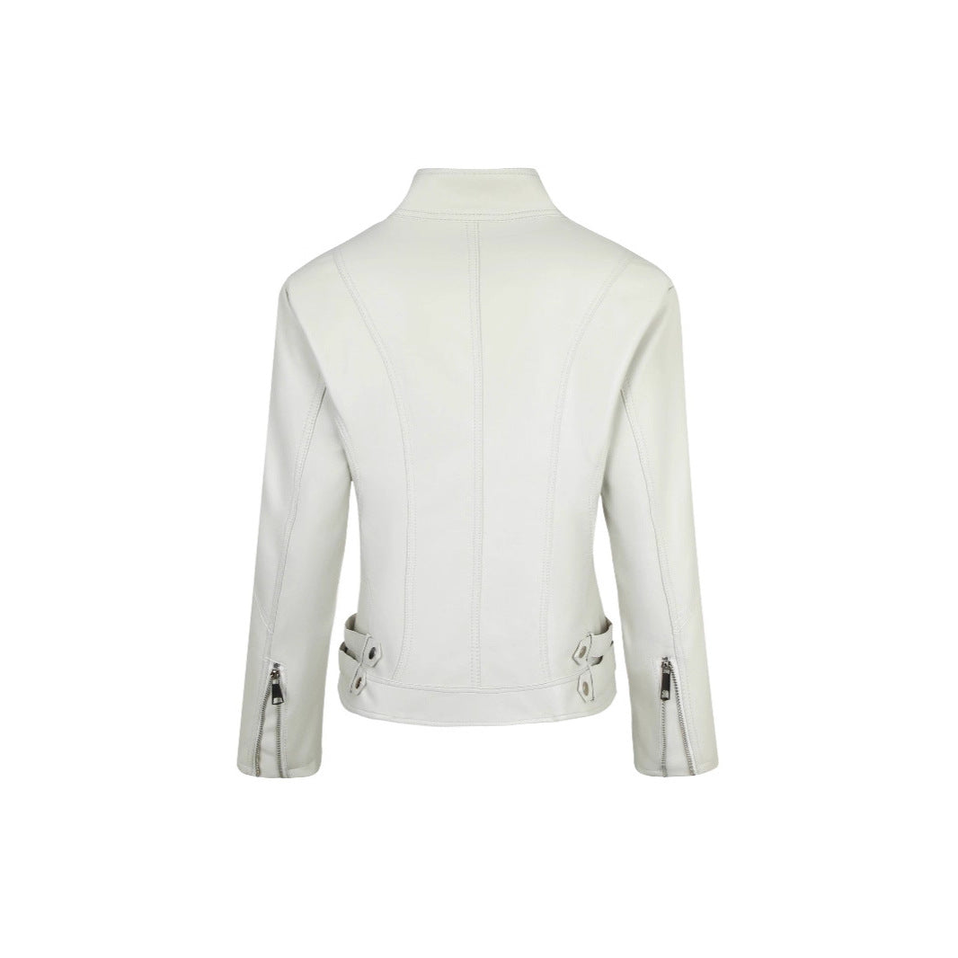 Veste à col montant ajustée pour femmes grandes tailles
