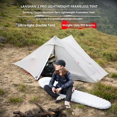 Ultralight Pole-Free Pyramid Tent for Outdoor Adventures