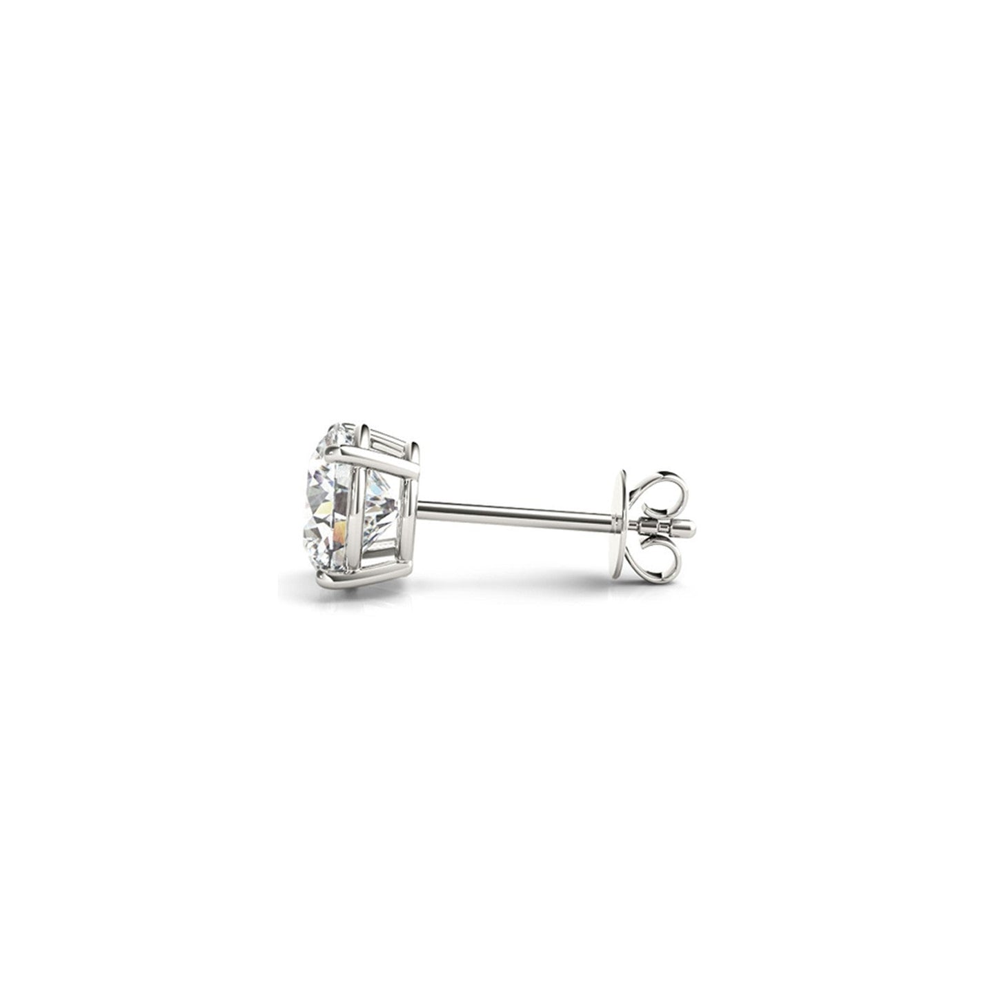 Boucles d'oreilles en diamant lab grown IGI certifié de 2 cttw en or blanc 14k