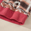 Retro Geometric Print Corduroy Trim Button-Up Jacket