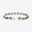 Bracelet en or blanc 14K avec tourmaline verte de 19,04 carats et diamants blancs