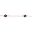 1.50 Carat Genuine Garnet .925 Sterling Silver Bracelet
