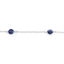 1.50 Carat Genuine Blue Sapphire Sterling Silver Bracelet