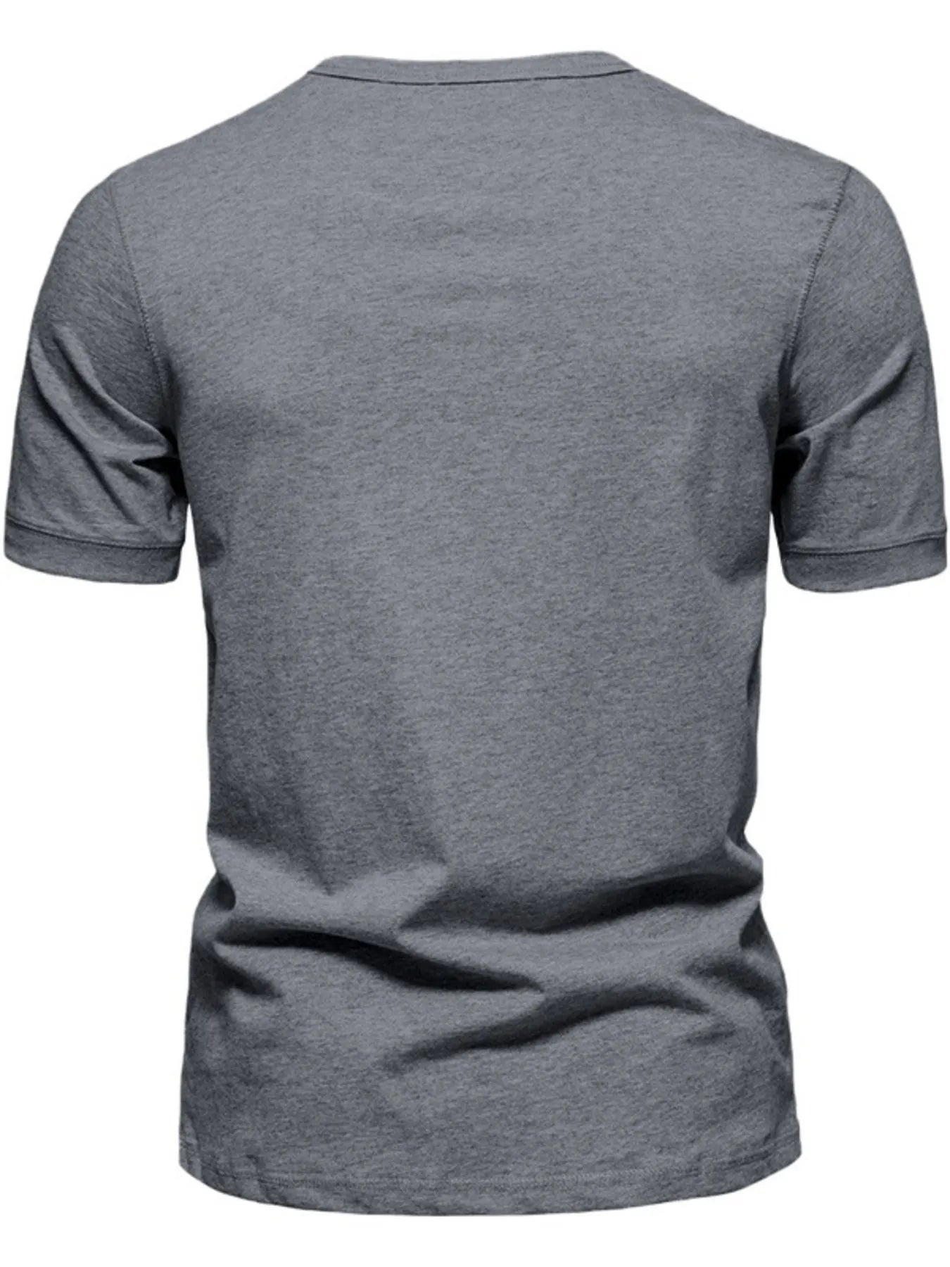 T-shirt Henley pour hommes grande taille avec détail de bouton