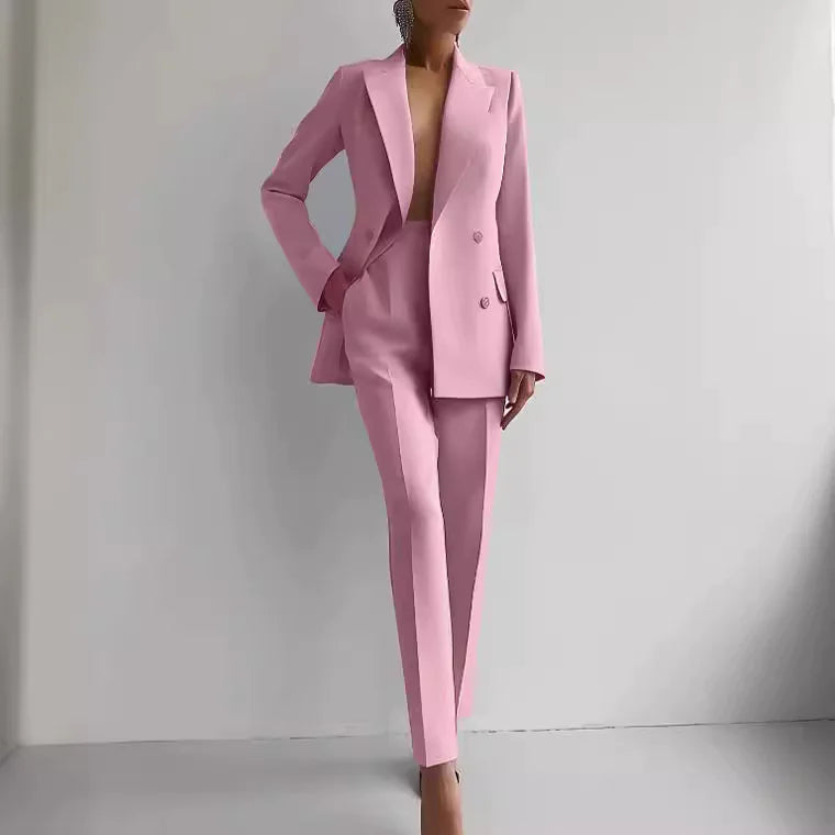 Ensemble de costume d'affaires décontracté pour femmes élégant