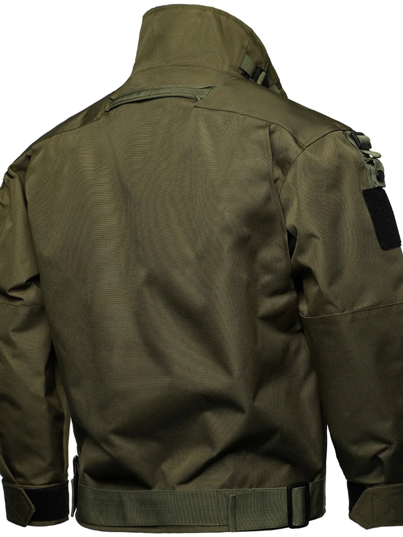 Men's Plus Size Multi Buckle Water-Resistant Jacket