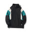 Chaqueta cortaviento impermeable de talla grande para hombre con cuello alzado