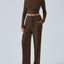 Round Neck Long Sleeve Top and Pants Set
