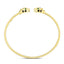 Bracelet jonc panthère en or jaune 14 carats - Bracelet élégant