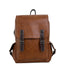 Sac à dos de voyage extérieur rétro en cuir authentique