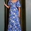 Charming Summer Floral Puff Sleeve Dress with Cutout Back – A Unique Blend of Elegance and Playfulness - Korvel
