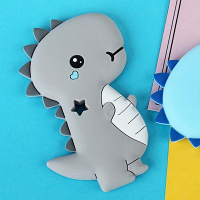 Dinosaur Baby Teether - Food Grade Silicone Bead Toy