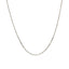 Collier en chaîne réglable en or blanc 10 carats