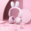Casque sans fil Rabbit Ear avec design lumineux