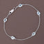 1.80 Carat Genuine Blue Topaz Sterling Silver Bracelet