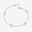 1.80 Carat Genuine Blue Topaz Sterling Silver Bracelet