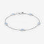 1.80 Carat Genuine Blue Topaz Sterling Silver Bracelet