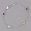 Bracelet en argent sterling .925 de 1,83 carat avec pierres multi-stones