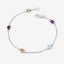 Bracelet en argent sterling .925 de 1,83 carat avec pierres multi-stones