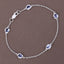 Bracelet en argent sterling de 1,65 carat en tanzanite véritable
