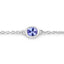 Bracelet en argent sterling de 1,65 carat en tanzanite véritable