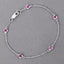 Pulsera de Rubí Genuino de 0.65 Quilates en Plata Esterlina .925