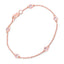 Pulsera de plata esterlina con morganita genuina de 0.45 quilates