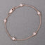 Pulsera de plata esterlina con morganita genuina de 0.45 quilates