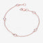 Pulsera de plata esterlina con morganita genuina de 0.45 quilates