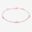 Pulsera de plata esterlina con morganita genuina de 0.45 quilates