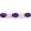 Pulsera de Amatista Genuina de 4.00 Quilates en Plata Esterlina .925