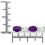 Pulsera de Amatista Genuina de 4.00 Quilates en Plata Esterlina .925