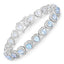 10.50 Carat Genuine Blue Topaz Sterling Silver Bracelet