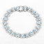 10.50 Carat Genuine Blue Topaz Sterling Silver Bracelet