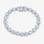 10.50 Carat Genuine Blue Topaz Sterling Silver Bracelet