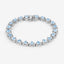 10.50 Carat Genuine Blue Topaz Sterling Silver Bracelet