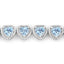 10.50 Carat Genuine Blue Topaz Sterling Silver Bracelet