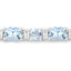 Pulsera de Plata Esterlina con Aguamarina Genuina de 10.06 Quilates