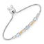 0.74 Carat Genuine Aquamarine & White Sapphire Bracelet