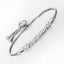 0.74 Carat Genuine Aquamarine & White Sapphire Bracelet