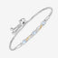 0.74 Carat Genuine Aquamarine & White Sapphire Bracelet