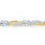 0.74 Carat Genuine Aquamarine & White Sapphire Bracelet