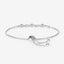 Bracelet en tanzanite véritable de 0,77 carat et saphirs blancs