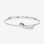 1.79 Carat Genuine Tanzanite & White Topaz Sterling Silver Bracelet