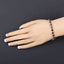11.62 Carat Genuine Garnet & White Diamond Sterling Silver Bracelet