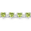 Pulsera de plata esterlina con peridoto y diamantes de 10.24 quilates