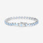 Bracelet en argent sterling avec topaze bleue véritable de 15,50 carats
